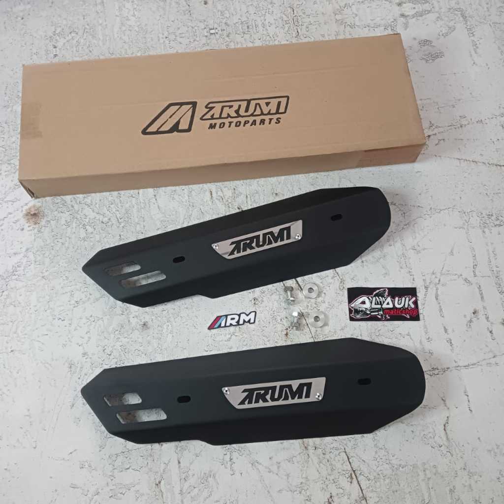 COVER KNALPOT BEAT SCOOPY GENIO ARM ARUMI TAMENG KNALPOT