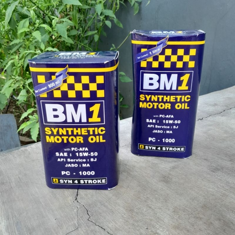 oli oil BM 1 PC1000 15W-50 oli mesin BM 1 800ml 1000ml original
