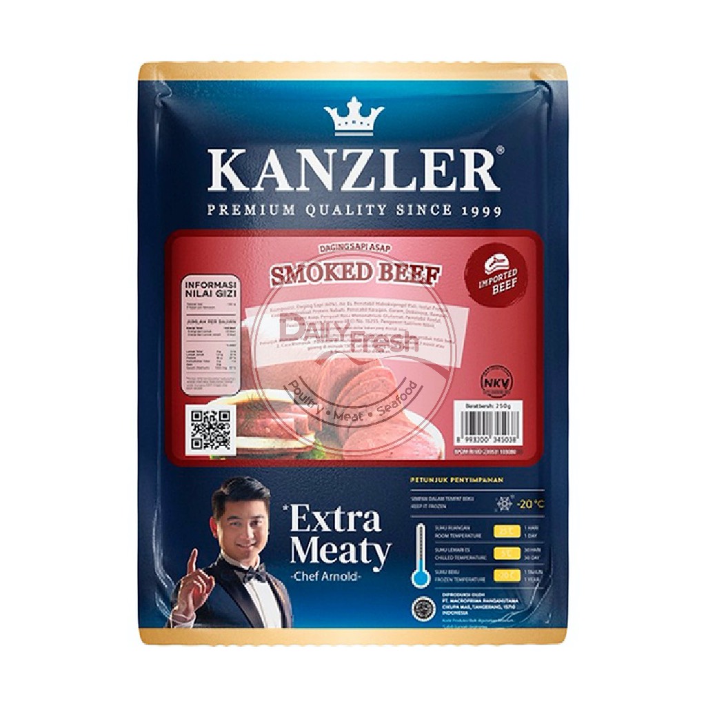 

KANZLER SMOKED BEEF | DAGING SAPI ASAP 250GR