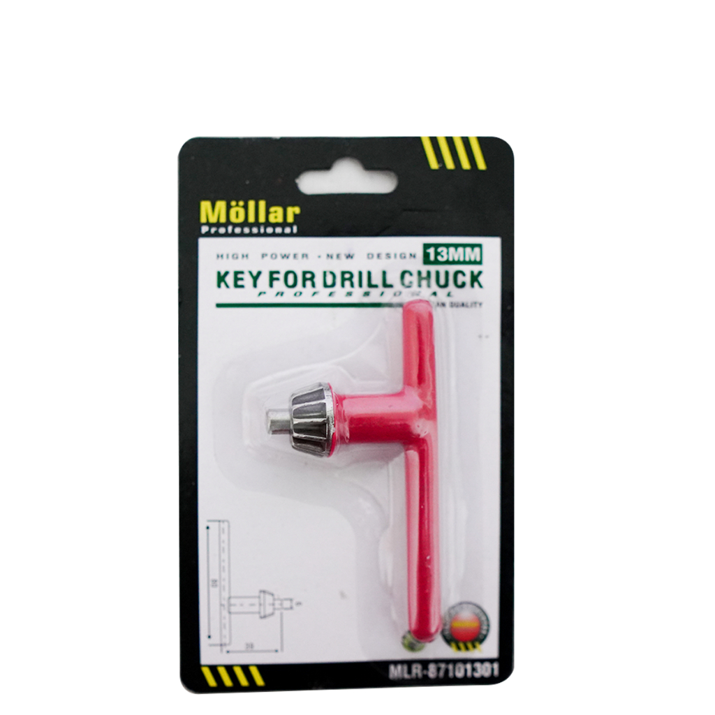 MOLLAR 87101301 Kunci Kepala Mesin Bor Listrik 13 mm Original