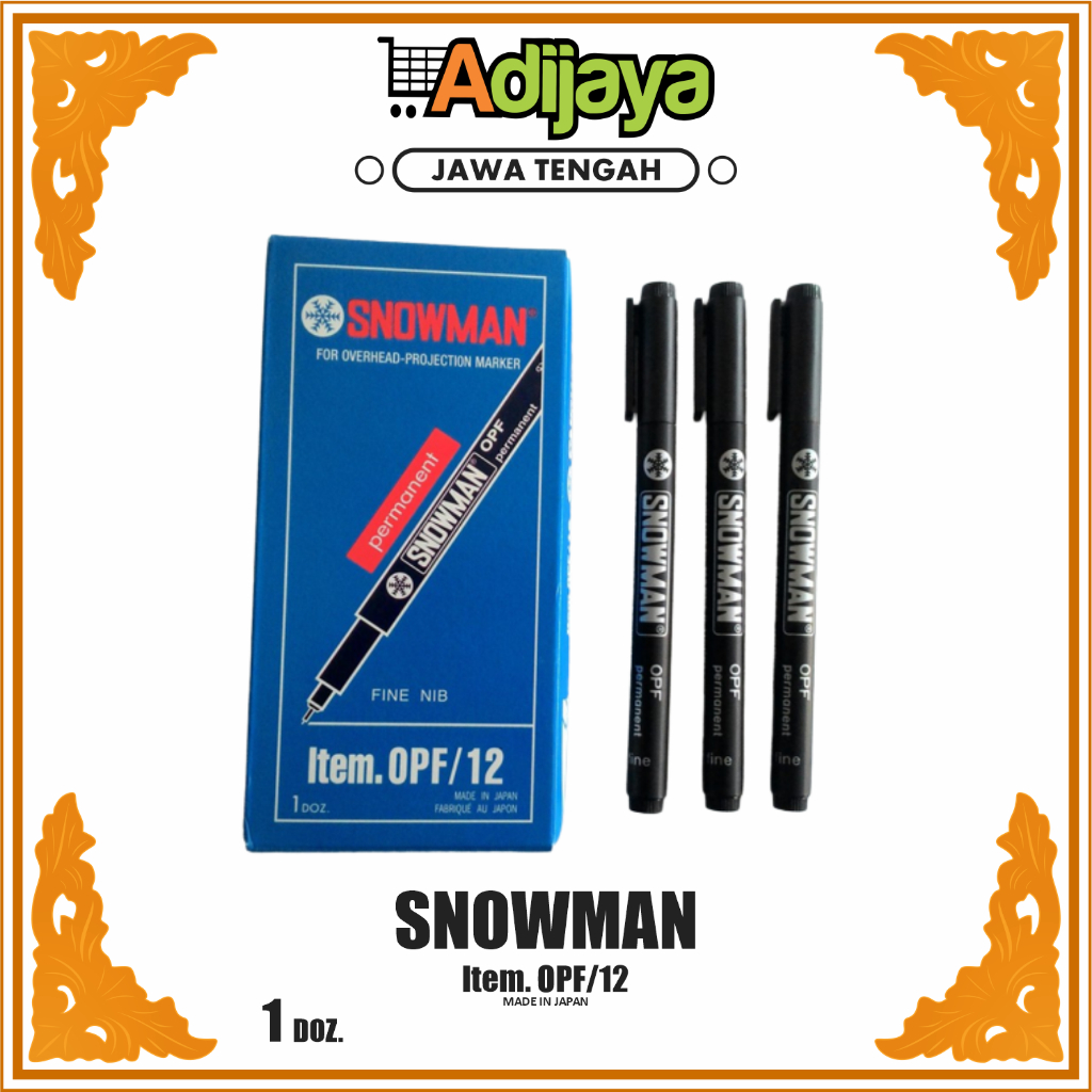 

SNOWMAN DRAWING PEN OPF - PEN - HITAM