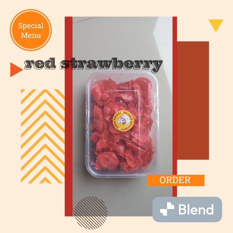 

banana chips keripik pisang coklat rasa red strawberry