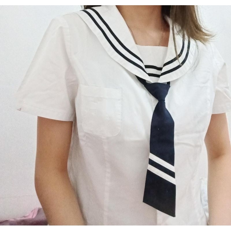 Blus seragam sekolah Korea style jahitan lokal blus seragam cosplay seragam uniform seragam kerah pe