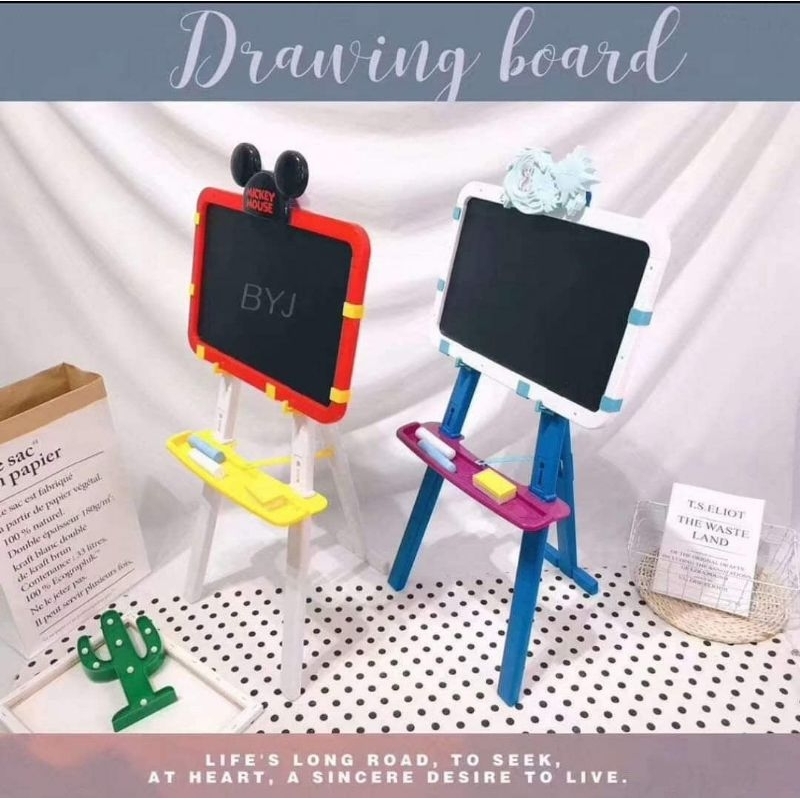

Papan Tulis Magnetic Bolak Balik 2 Sisi / Learning Easel 3in1 Drawing Board