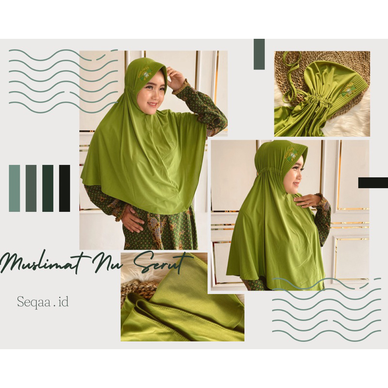 JILBAB MUSLIMAT NU MODEL SERUT JUMBO