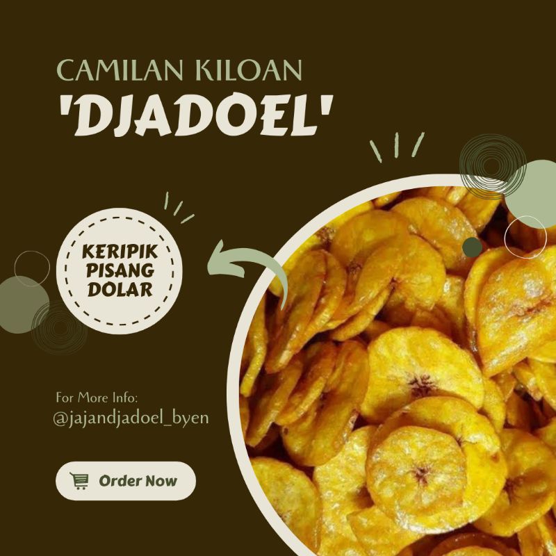 

KERIPIK PISANG DOLLAR Manis koin 250gram | makanan ringan | grosir snack murah