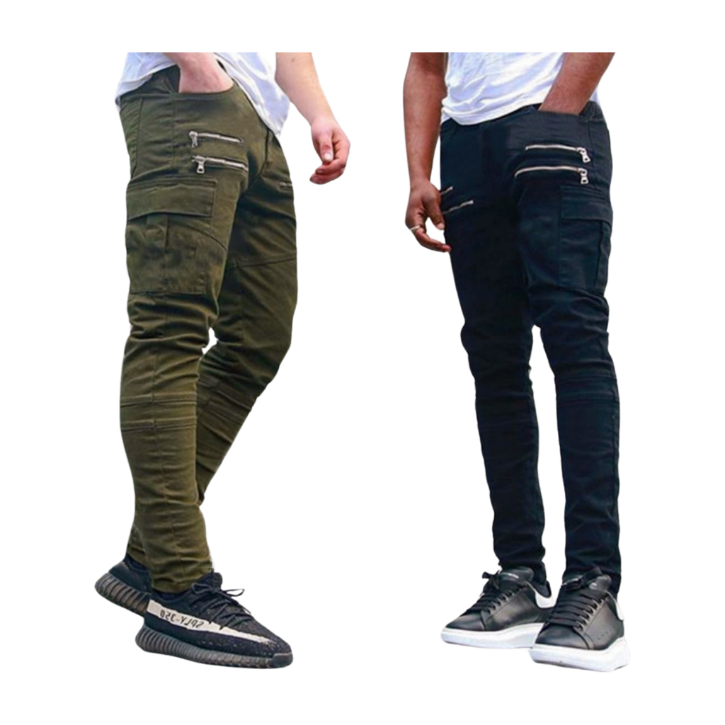 1Cyrus - Celana Cargo Zipper Woodland