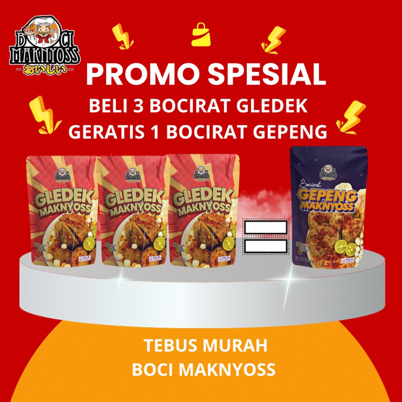 

BOCI MAKNYOSS - BELI 3 BOCIRAT GLEDEK, FREE BOCIRAT GEPENG