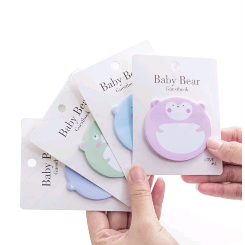 

Sticky Notes Baby Bear Memo Note Lucu Unik