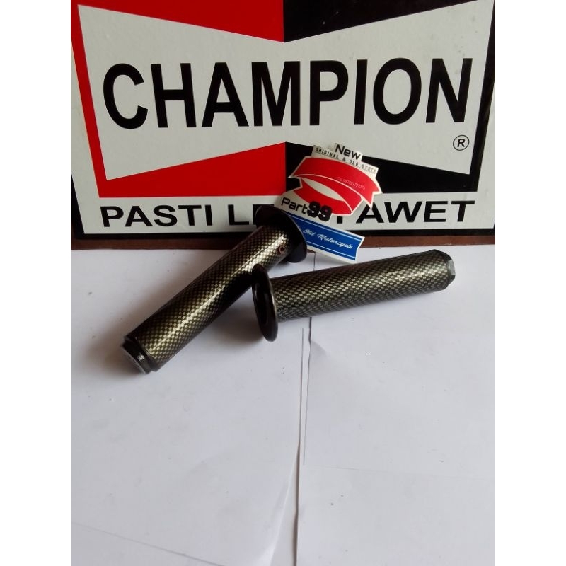 handgrip handfat grip gas carbon variasi motor