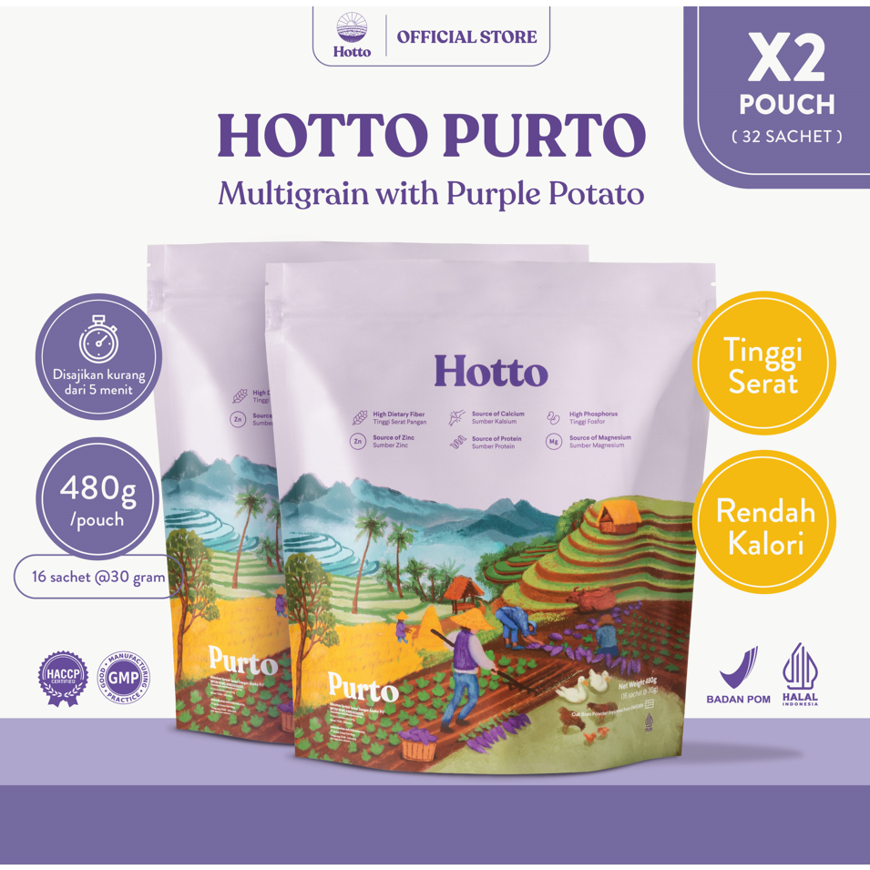 

HOTTO PURTO MULTIGRAIN OFFICIAL STORE 2 POUCH (32 SACHET)