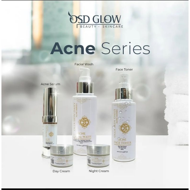 skincare paket acne series osd.untuk jerawat parah olla skin daily