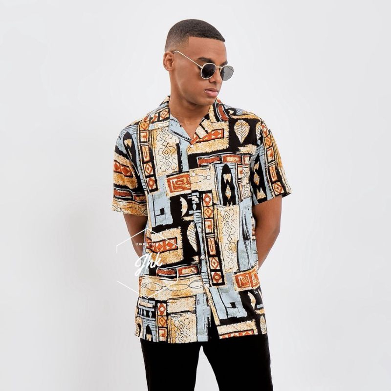 kemeja hawai pria/wanita