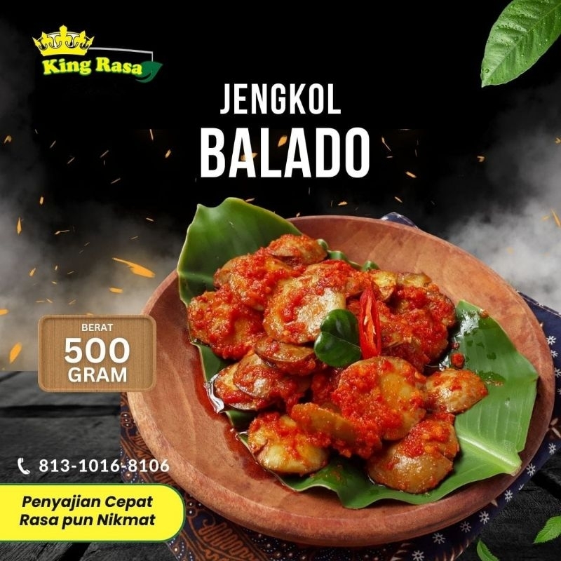 Jengkol Balado Padang Asli | Jengkol Sambal Balado | Makanan Lauk Frozen Siap Saji 500 gr -  King Ra