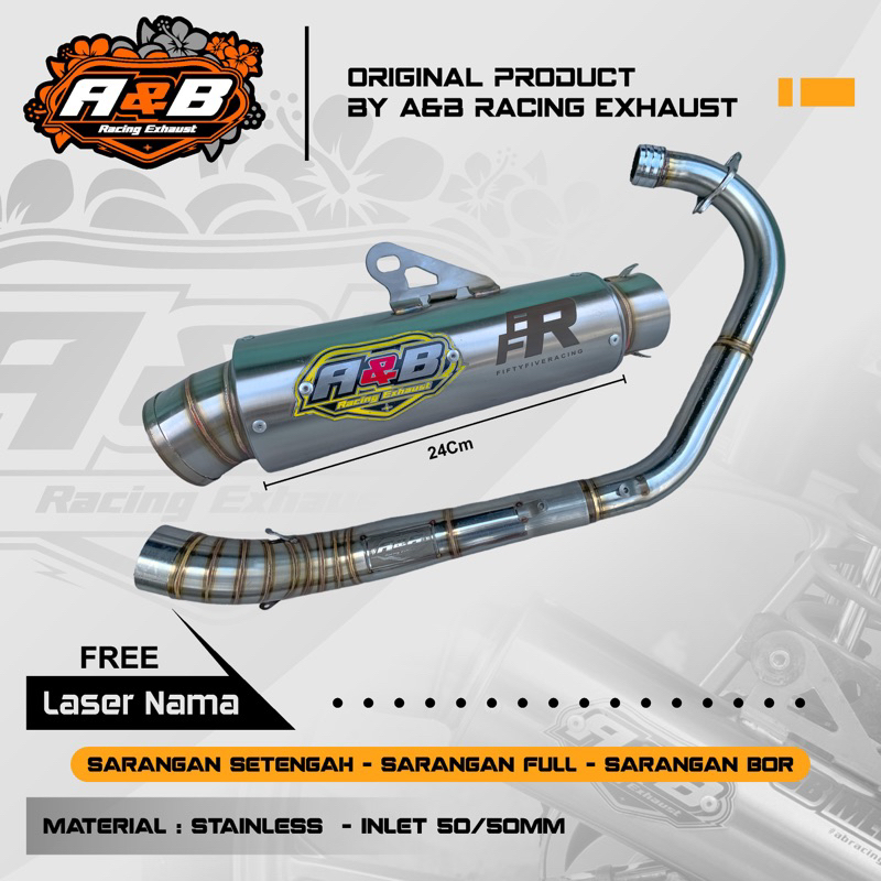 Knalpot kompetisi knalpot herex knalpot cb  knalpot gl125 original  A&B_Racing_Exhaust CB/GL/MP  dll
