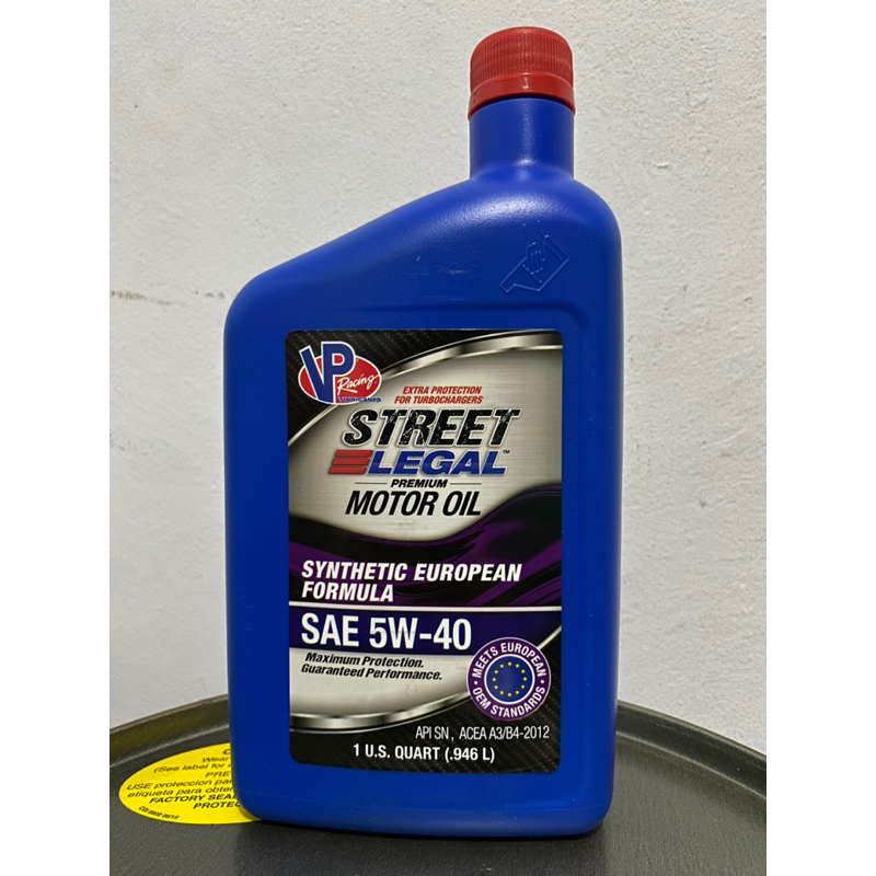 VP Racing USA oli mesin mobil sae 5w-40 full sintetik untuk mobil eropa / BMW