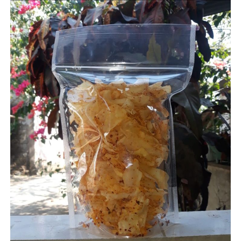 

keripik singkong pedas dan original bustin
