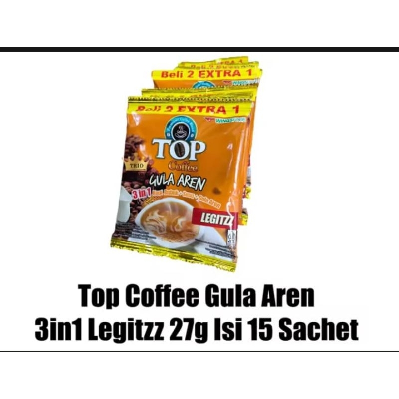 

Top coffee gula aren tubruk 1rcg isi 15pcs