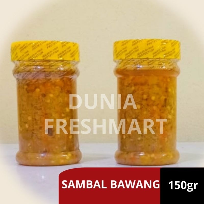 

SAMBAL BAWANG 150GRAM SAMBEL BOTOL SAUS CABE TANPA PENGAWET HOMEMADE