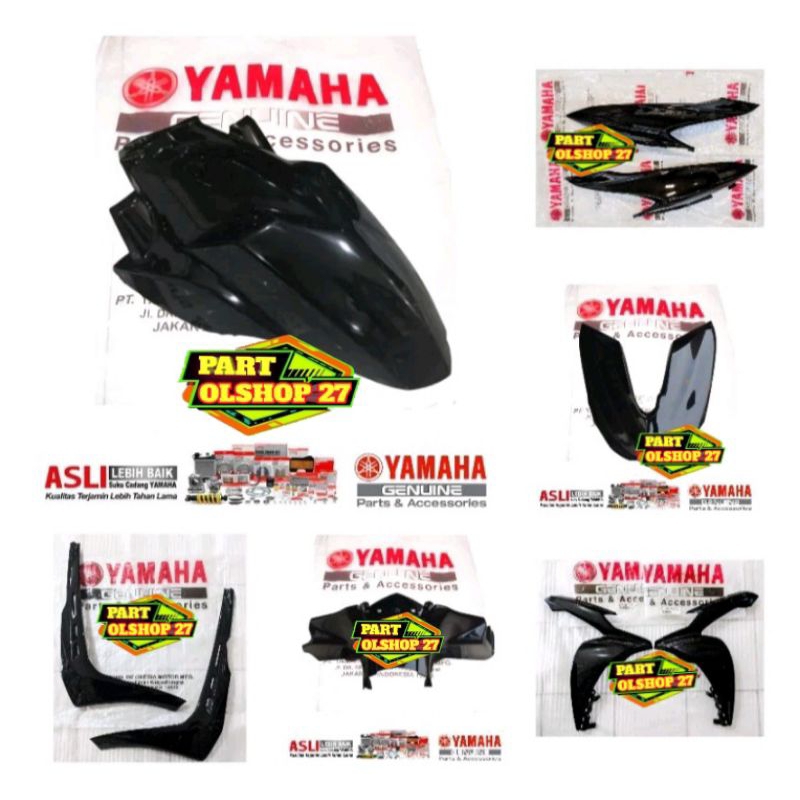 Paket Full Set Body Halus Freego Free Go 125 Hitam Glossy Asli Original Yamaha