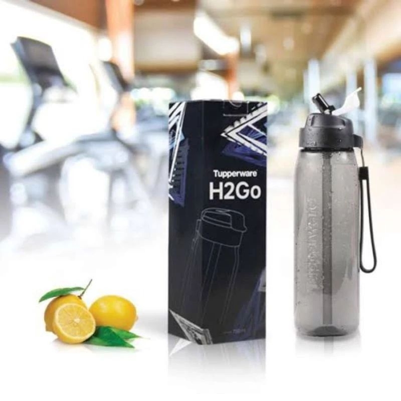 H2go Tupperware botol 750 ml sebening crystal