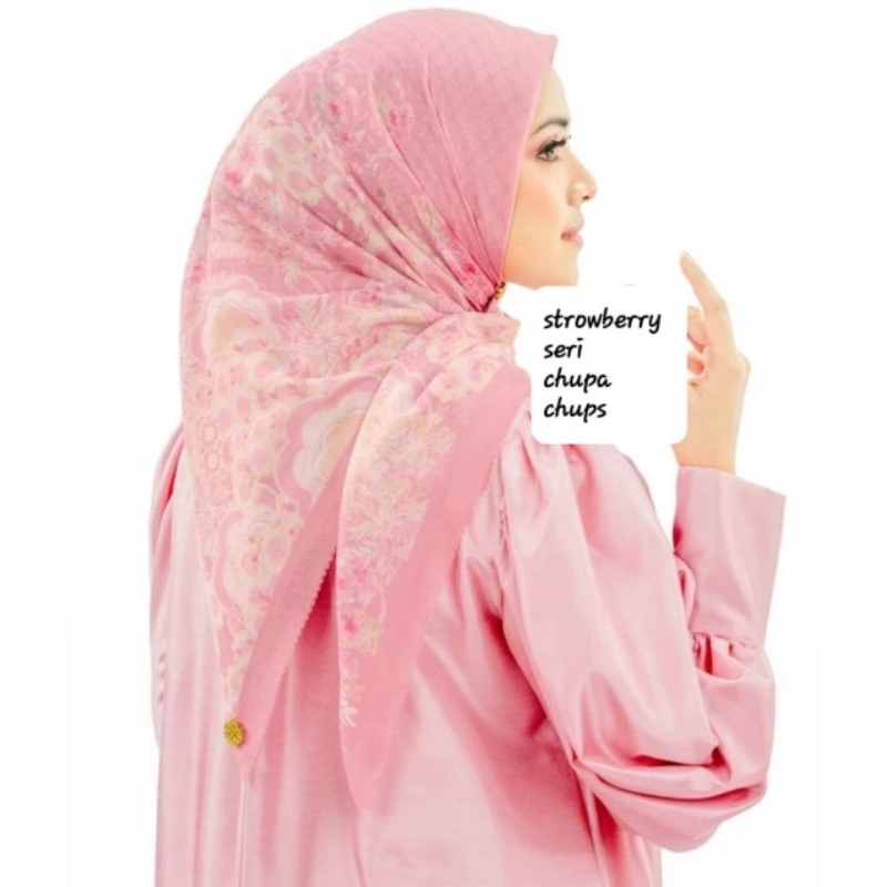 As Is item Strawberry Chupa Chups Buttonscarves new n ready as is item no box