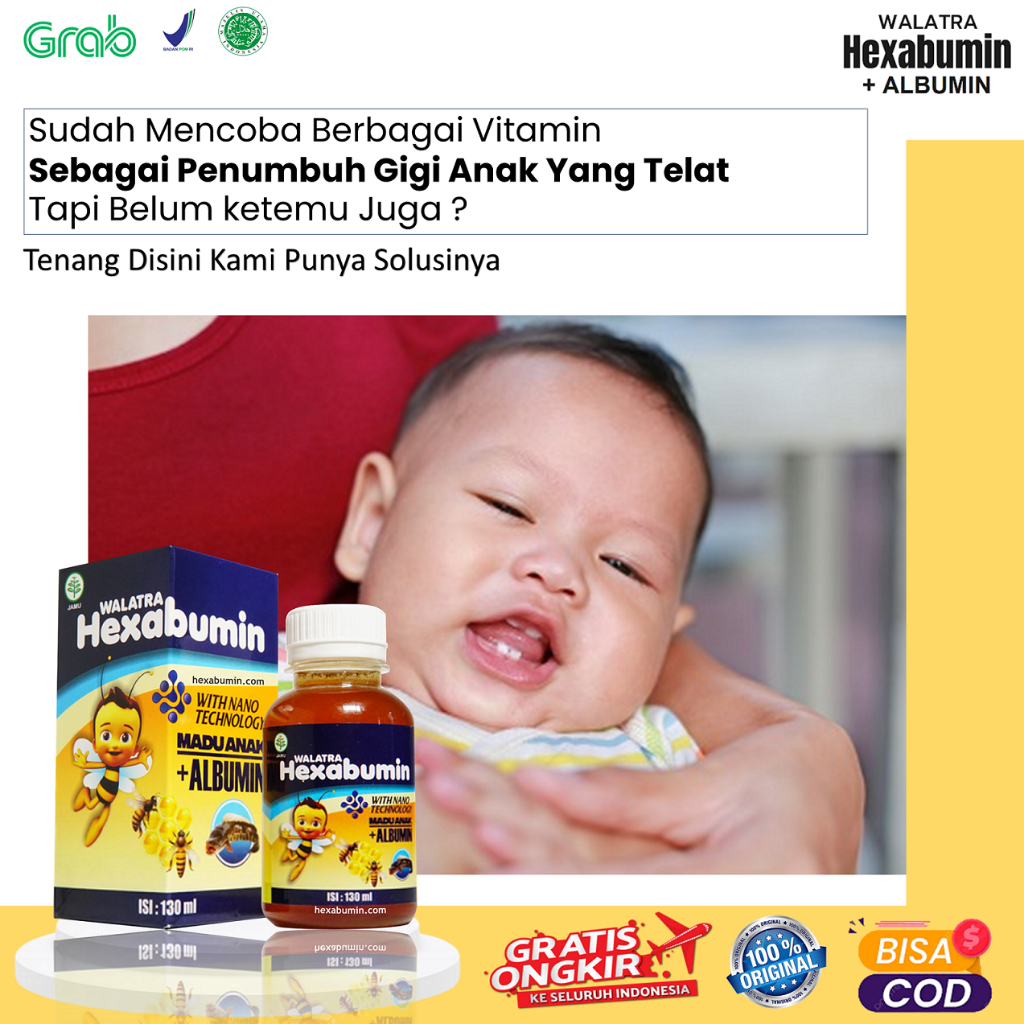 Obat Penumbuh Gigi Anak Suplemen Untuk Pertumbuhan Gigi Walatra Hexabumin With Nano Technology