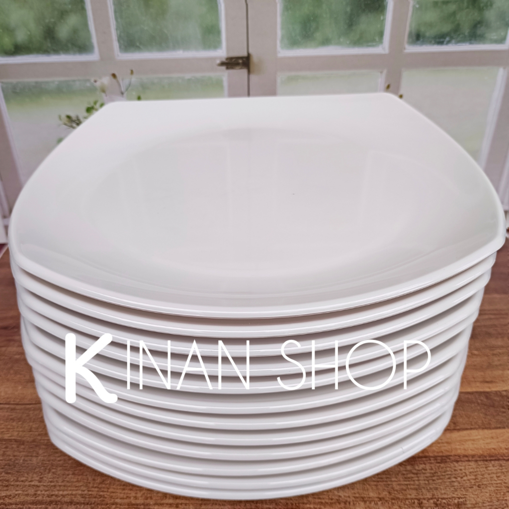 3 PIRING SAJI MELAMIN JUMBO 25 CM PIRING BESAR SAJI NASI GORENG