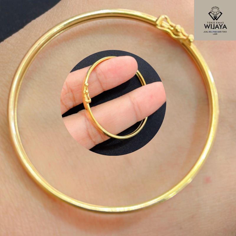 GELANG BULAT ANAK EMAS 700 emas asli