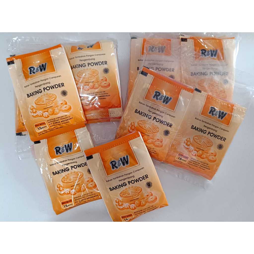 

Baking Powder Pengembang Kue Rajawali R&W RW 15 gram [Jual Per Sachet]