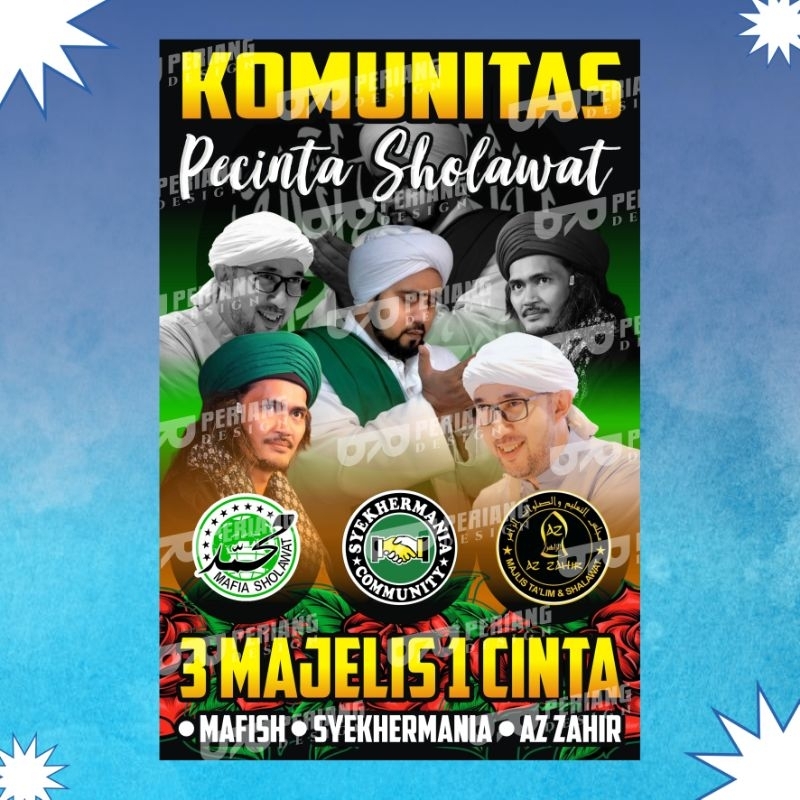 Bendera Sholawat  3 Majelis 1 Cinta - Full HD+++