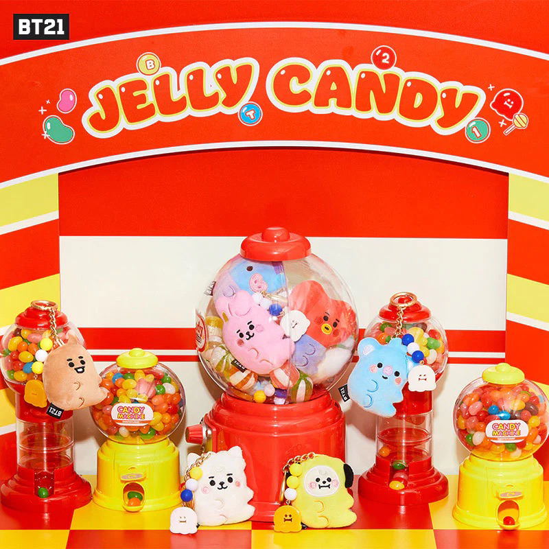 BT21 BTS Baby Jelly Candy Bag Charm Doll Keychain