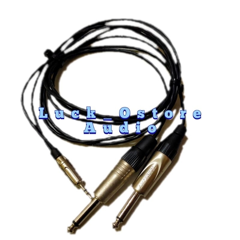 Kabel Canare Jack 2 Akai 6.5mm to Mini Stereo 3.5mm