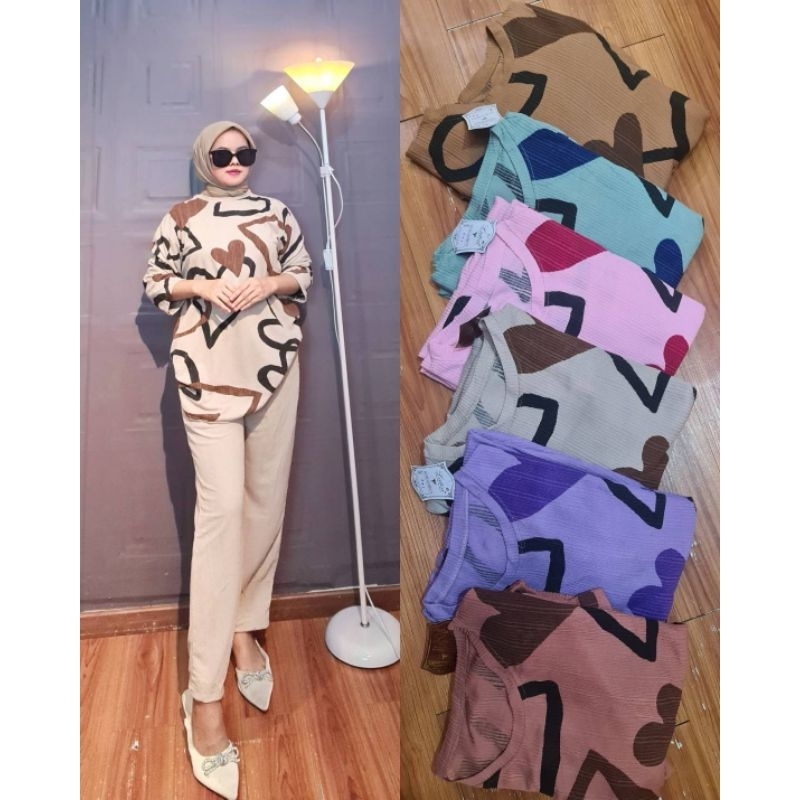 set knit evora/ set knit kekinian/ set knit viral/ set knit cantik