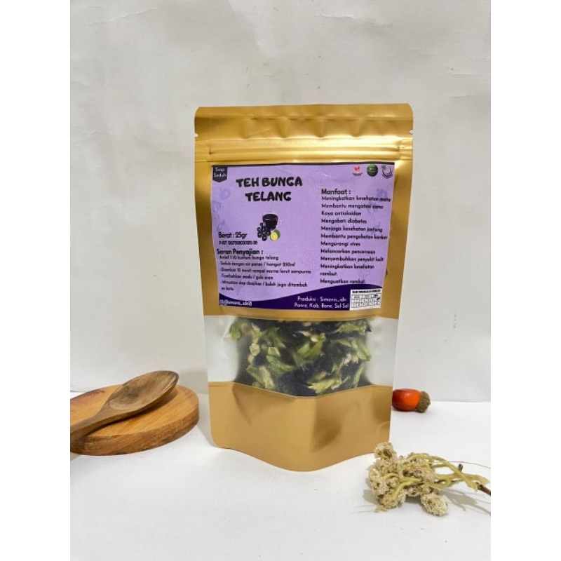

Teh Bunga Telang Kering 22 gram / Telang Kering / Teh Biru / Butterfly Pea / Organik