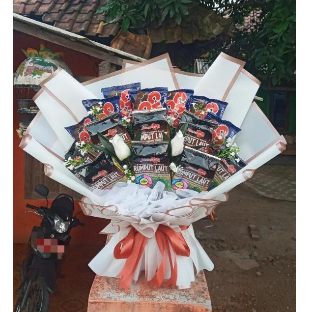 

buket snack jumbo rumput laut mix chic choc