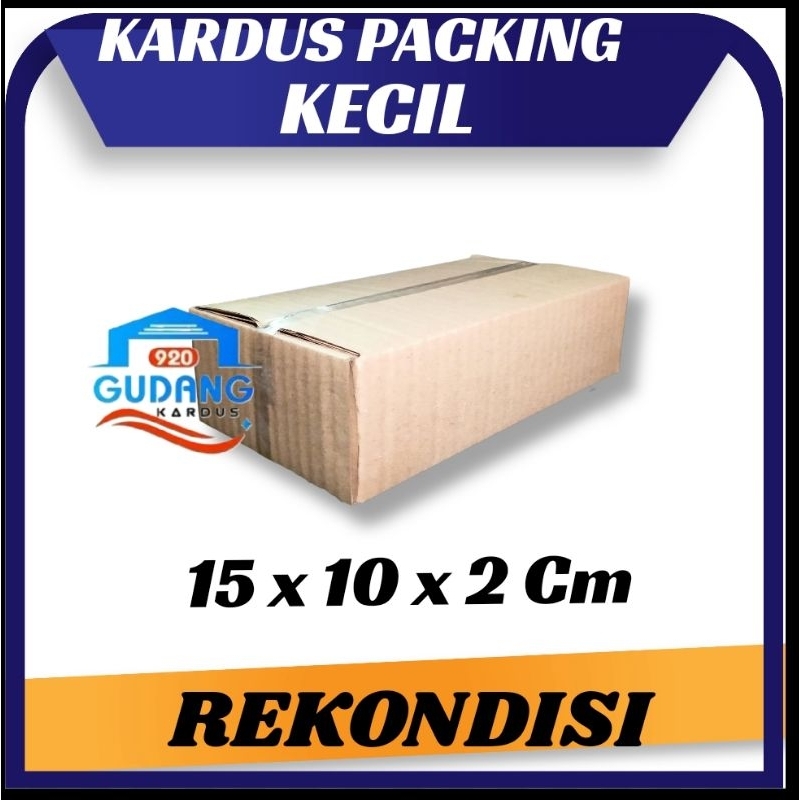 

KARDUS PACKING KECIL UKURAN 15 x 10 x 2 Cm