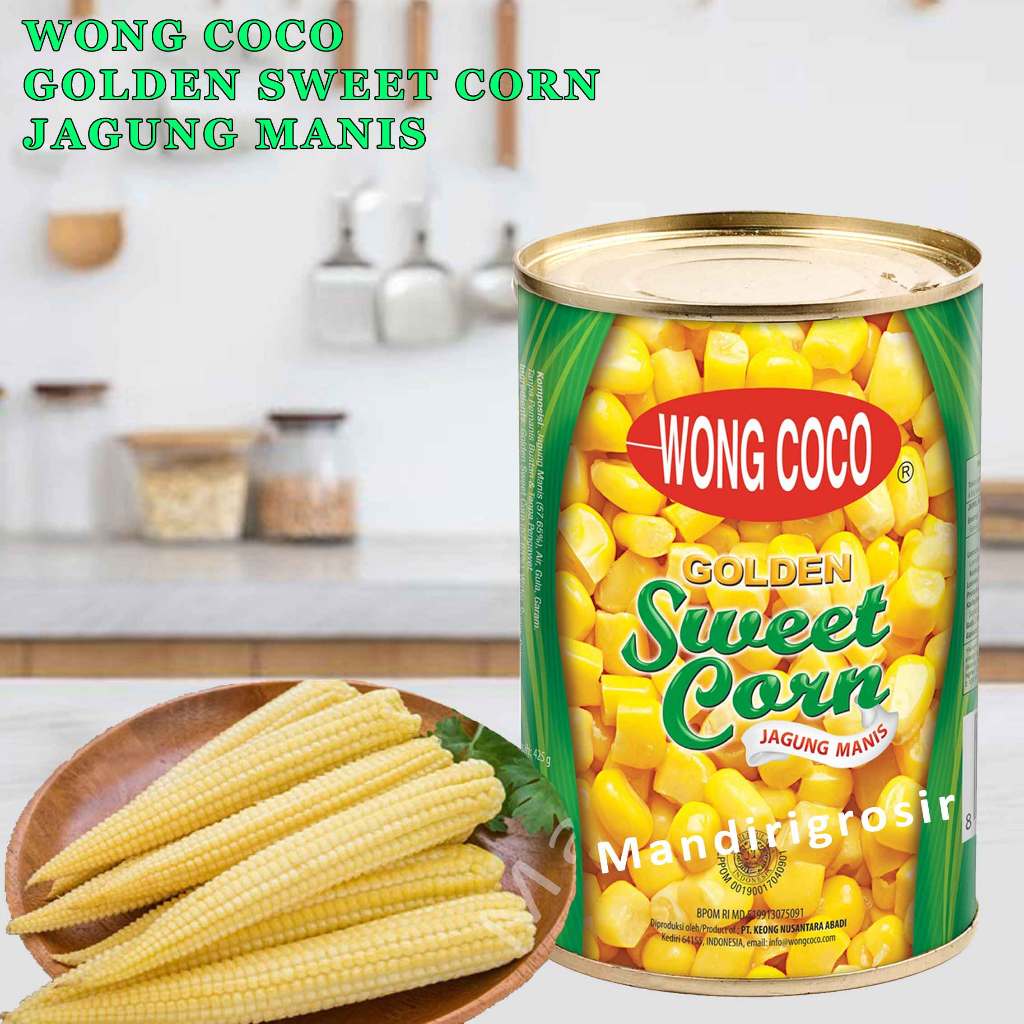 

Golden Sweet Cron * Wong Coco * Jagung Manis Kaleng * 425gr