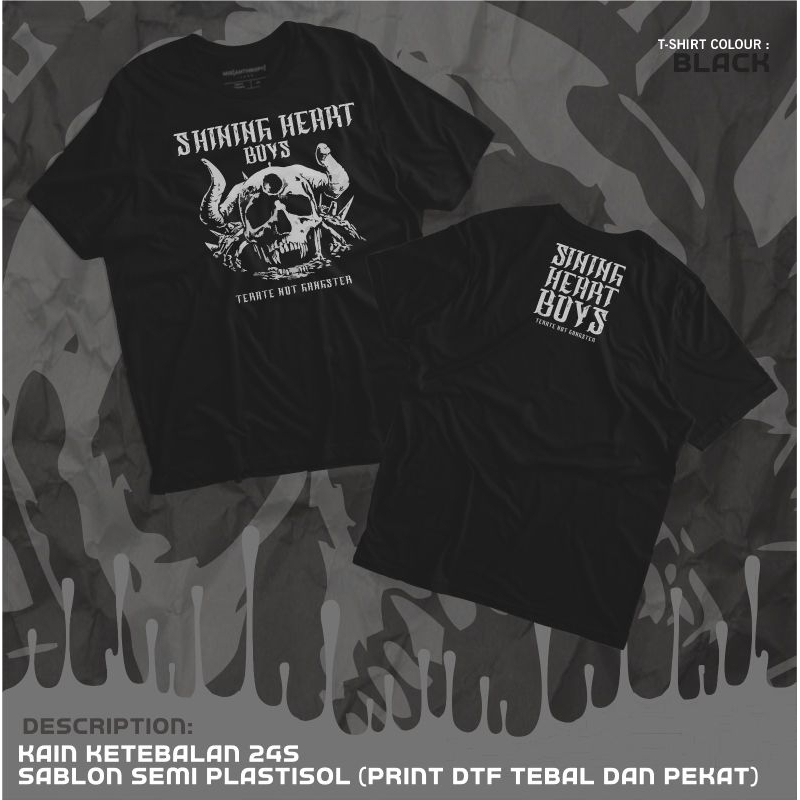 Kaos Distro Psht Terate Shining Heart Boys Desain Terbaru Dan Kekinian