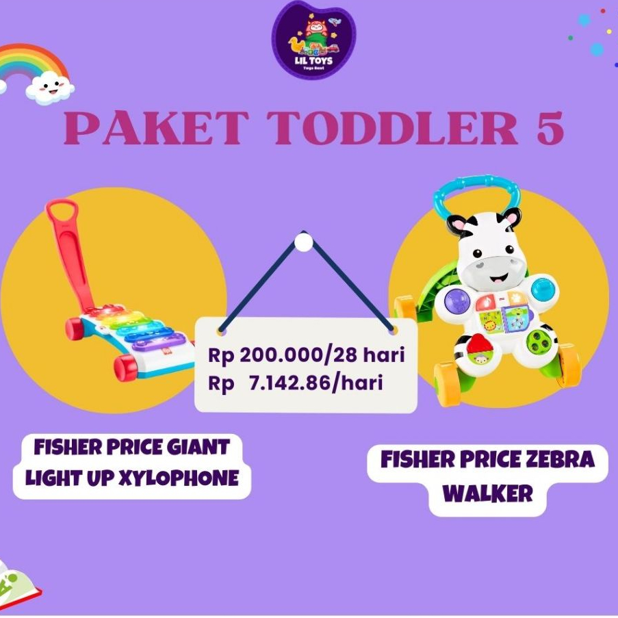 SEWA MAINAN PREWALKER ANAK PAKET (Paket Toddler 5)