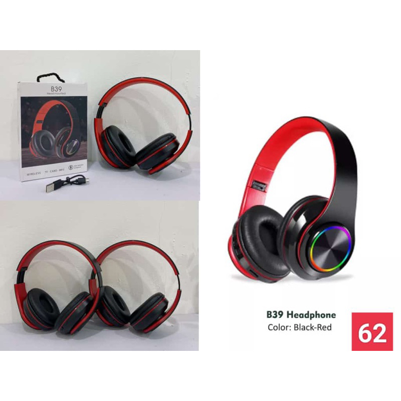 Headphone Headset Bando Wireless B39 Bluetooth Suara Bagus #Kita