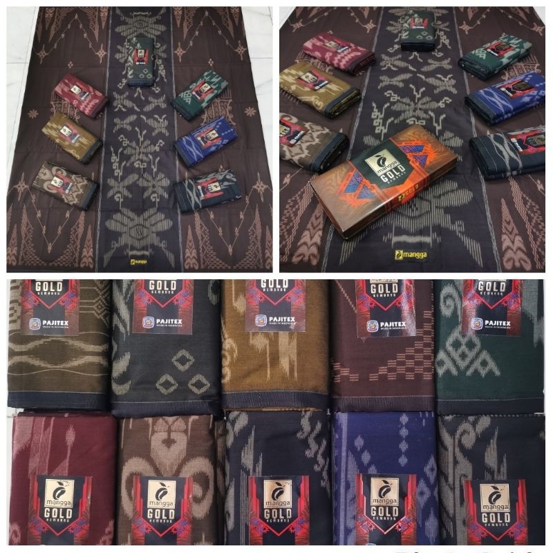 SARUNG MANGGA GOLD KEMBANG Motif Batik