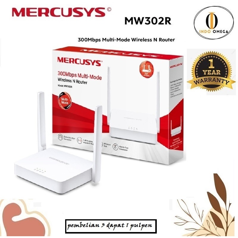 MERCUSYS MW302 R MW 302R 300MBPS WIRELESS N ROUTER MW302 R MW 302 R MW302R