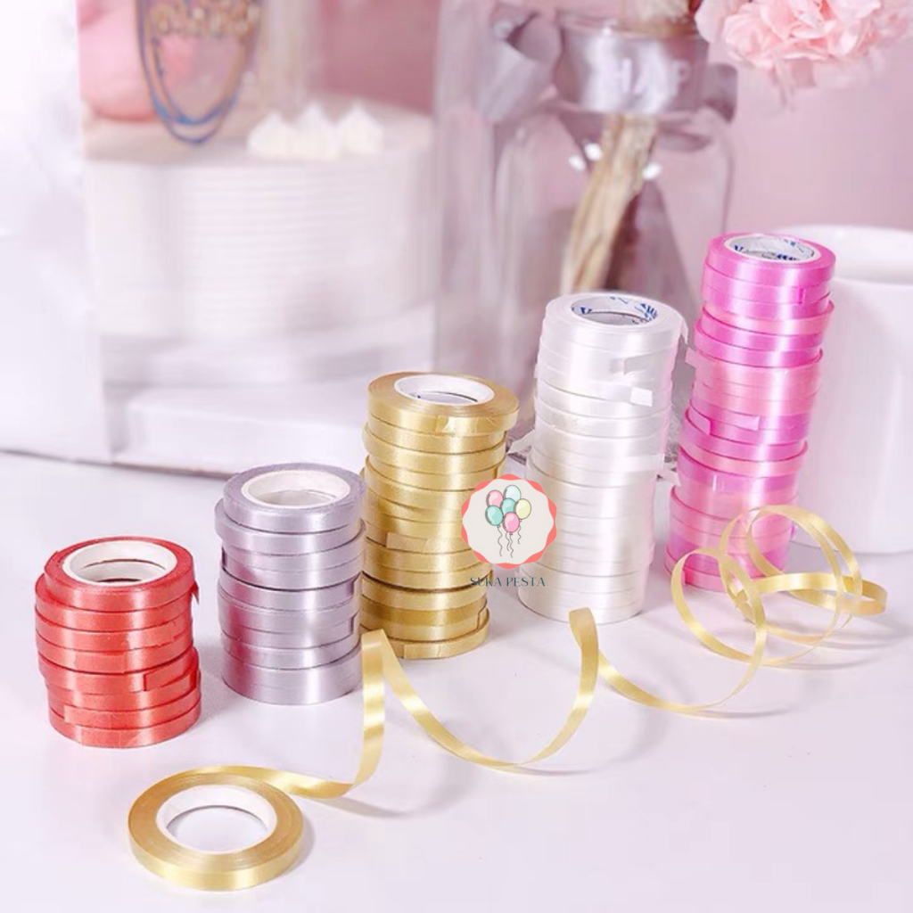 

PITA BALON 10M / PITA RIBBON / PITA DEKORASI / TALI BALON / CURLY RIBBON