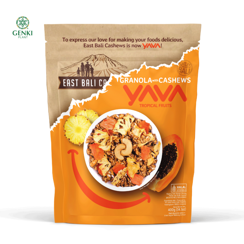 

Yava Granola Tropical Fruits (East Bali Cashews ) - 400 g