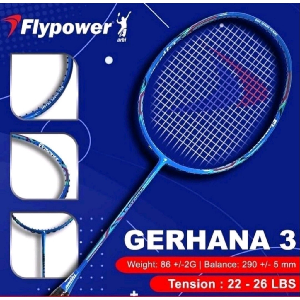 Raket Flypower Gerhana 3 Original 100%
