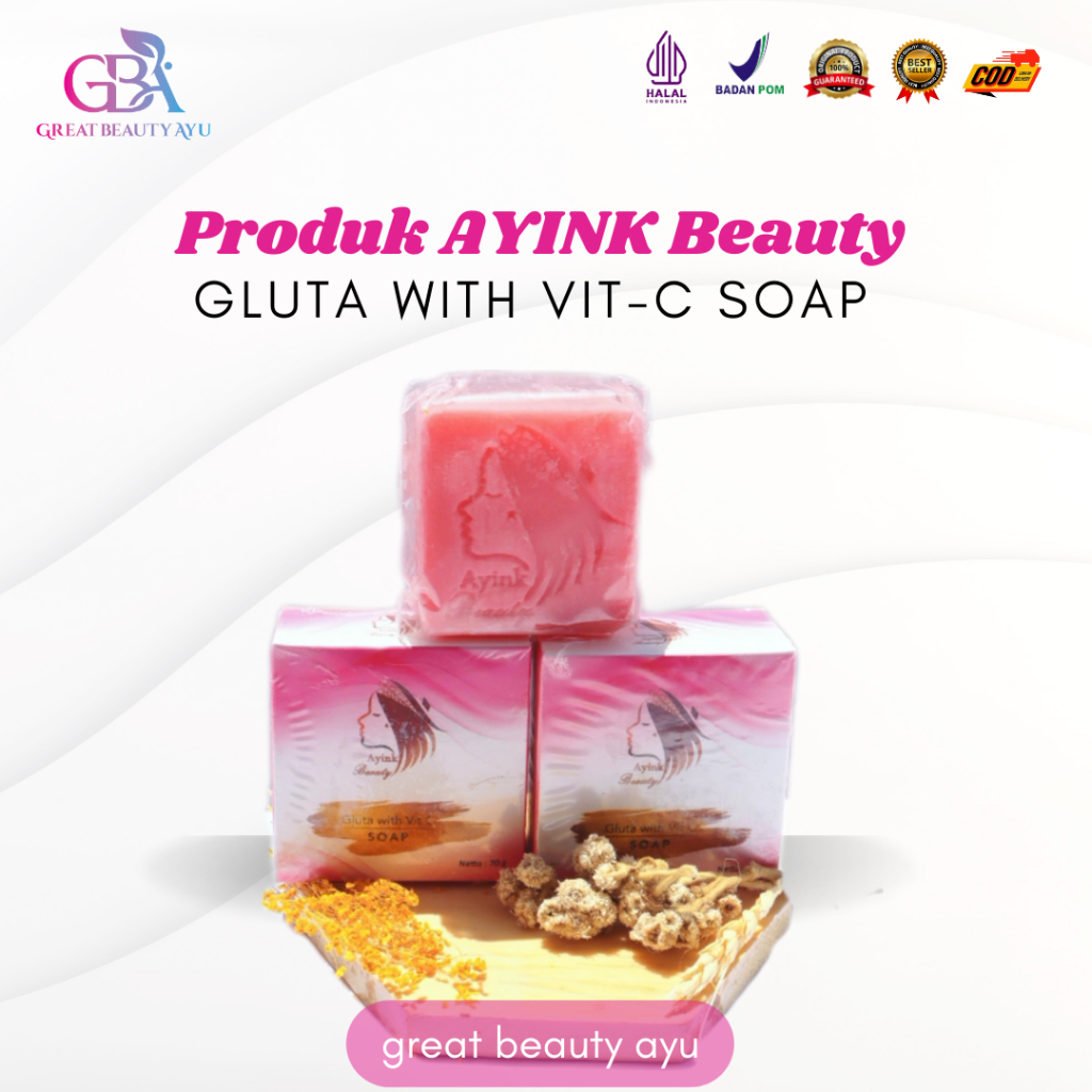 Sabun GWS Ayink beauty Gluta Sabun mandi Sabun batang Sabun mandi batang Sabun batang murah Mandi (7