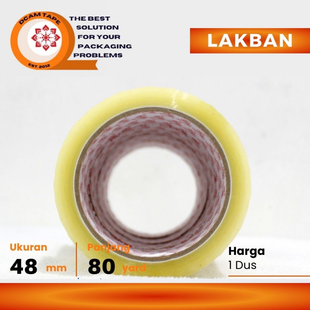 

Lakban Bening Coklat 2 inch x 80 y Super MURAH Kualitas Daimaru - Dus