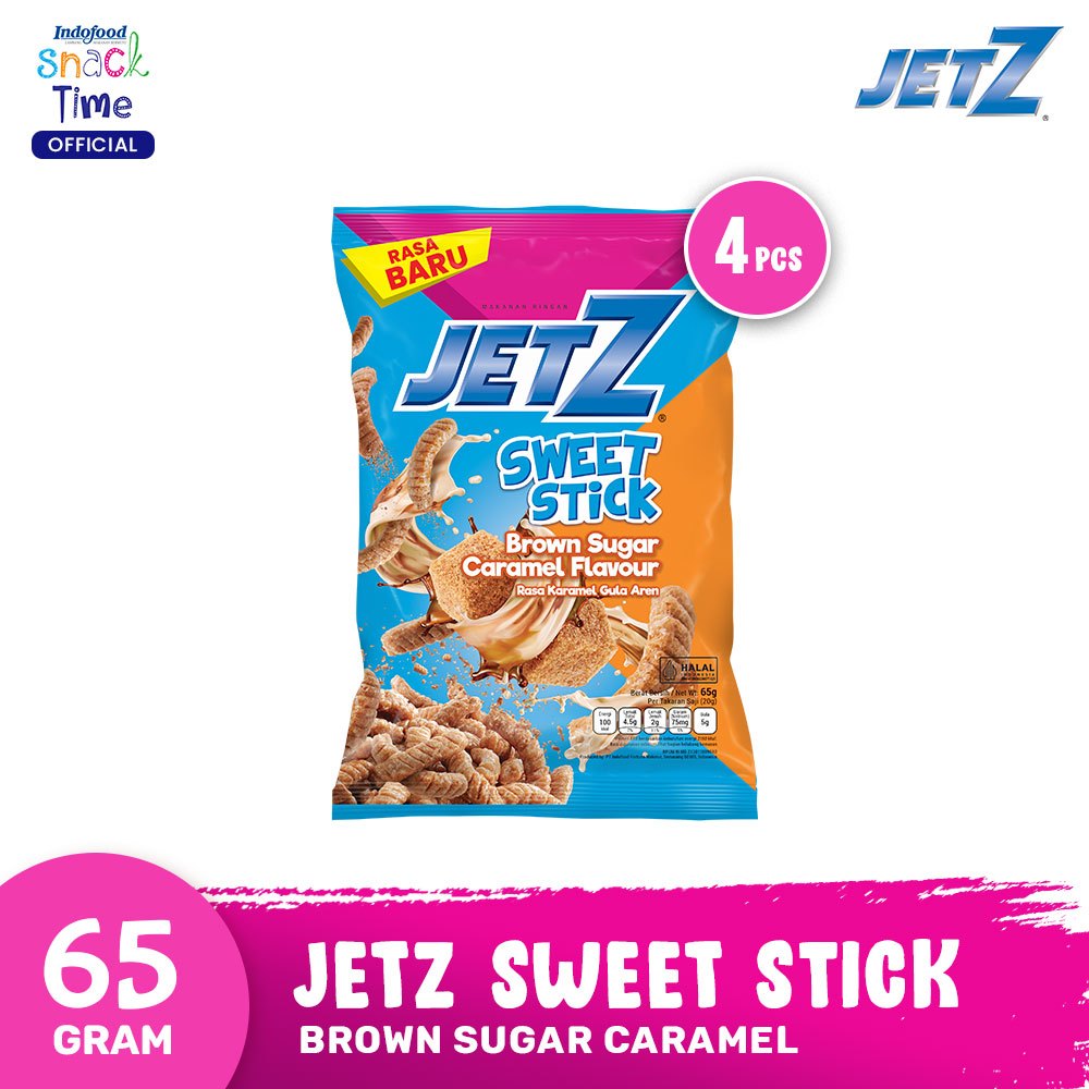 

JetZ Sweet Stick Brown Sugar Caramel 65 Gr - 4 Pcs