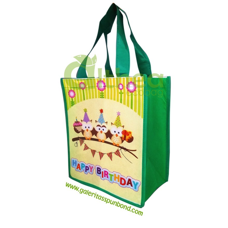 

Tas Ultah Spunbond Tas Birthday Anak Goodie Bag Birthday 26X22X11